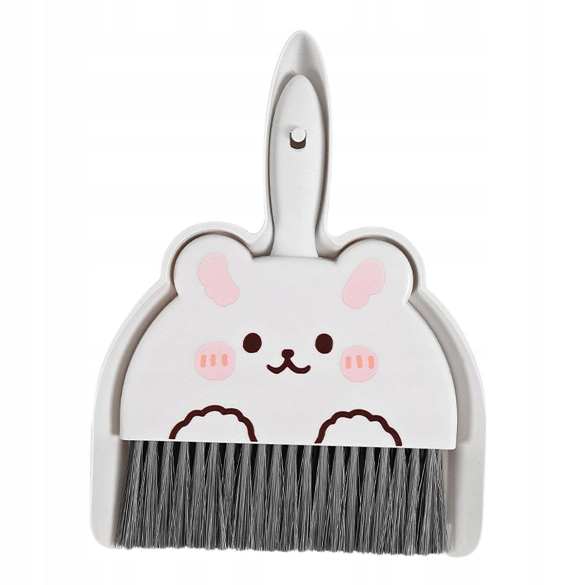 Mini Broom and Dustpan Set Little Housekeeping Helper Set white bunny