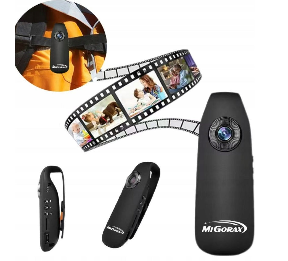 Mini Camera with Clothes Clip Full HD Mobile Recorder Discreet Packaging status original