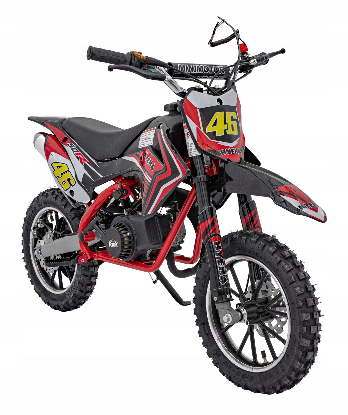 Mini Cross Combustion Motor for Kids RENEGADE 50R Red