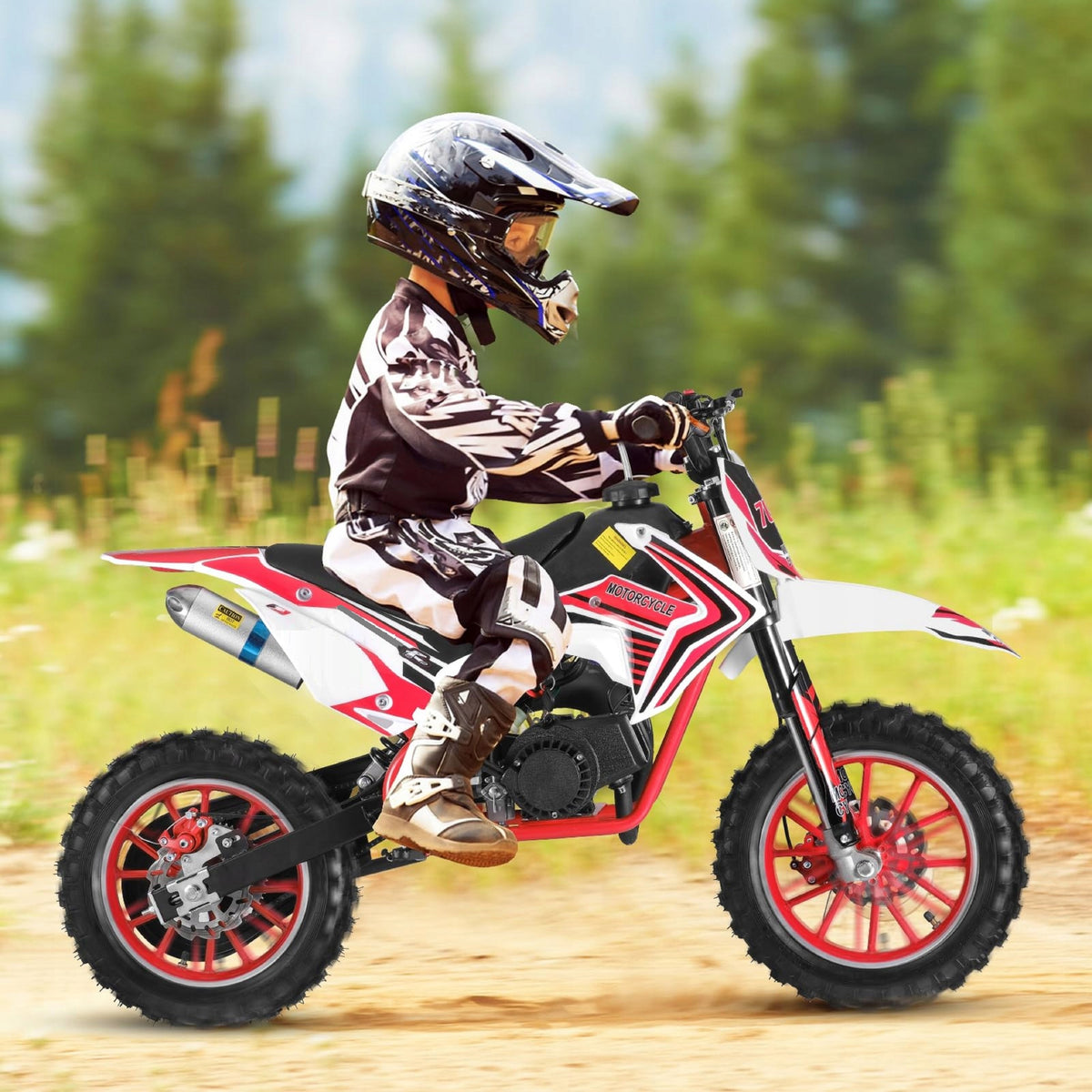 Mini Cross XTR 702 49cm3 (Pull Start) Children's Combustion 6+I, Red Manufacturer code 702 pull-start