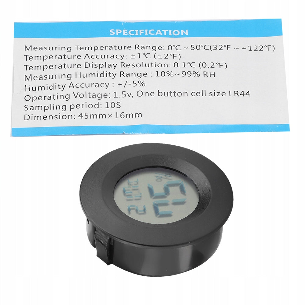 Mini Digital LCD Thermometer Circles Shape Temperature For Reptile YE