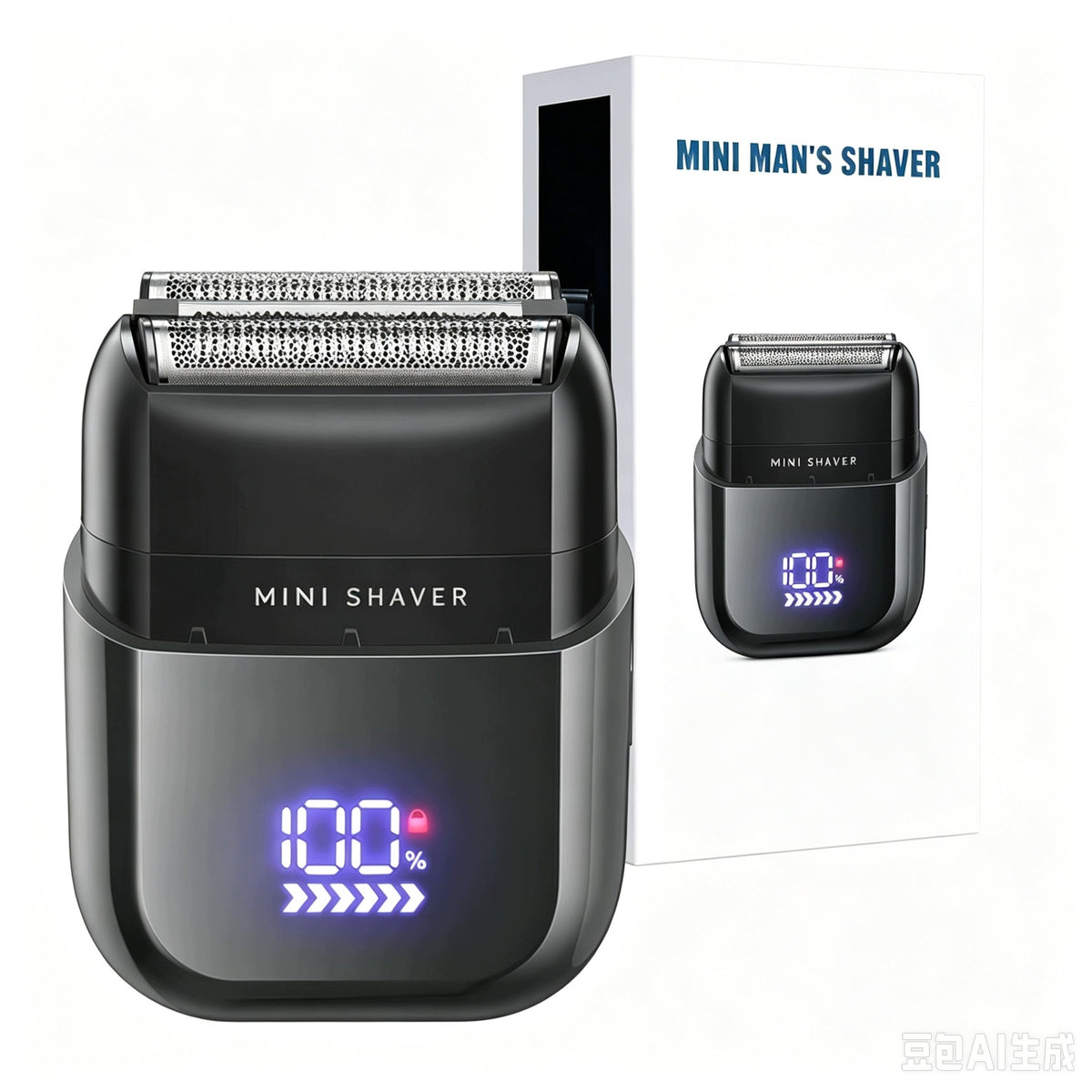 Mini Electric Shaver With LED Display Waterproof IPX7 900mAh