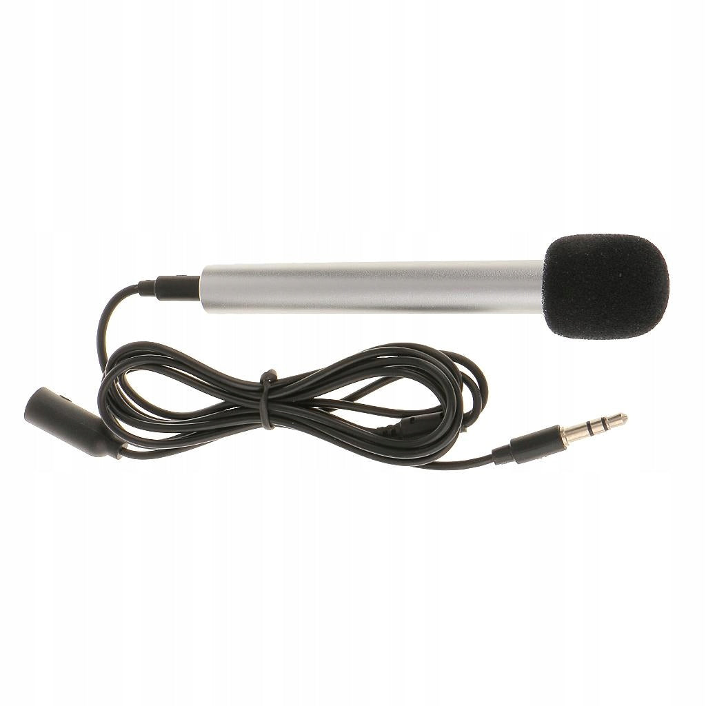 Mini Handheld Microphone Mic For Iphone Android Phone Sing Karaoke Silver