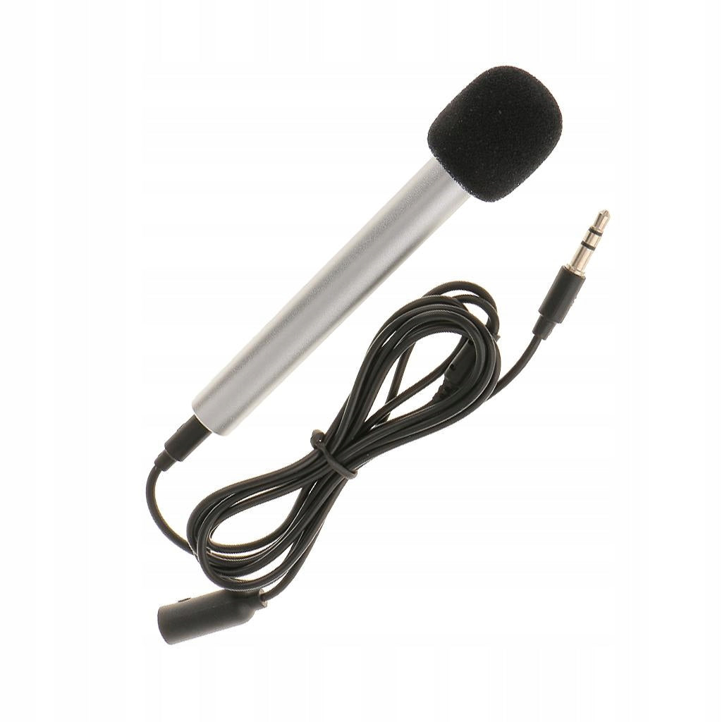 Mini Handheld Microphone Mic for Android Phone Sing Karaoke Silver