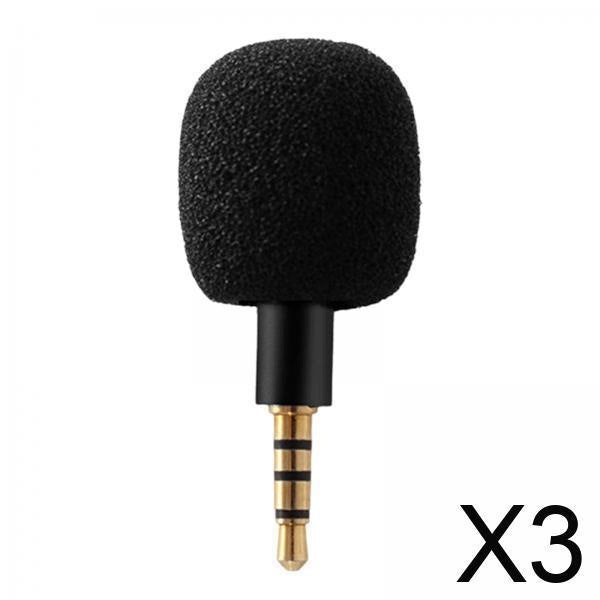 Mini Omnidirectional Microphone 3.5mm Jack Plug and Play Portable Condenser