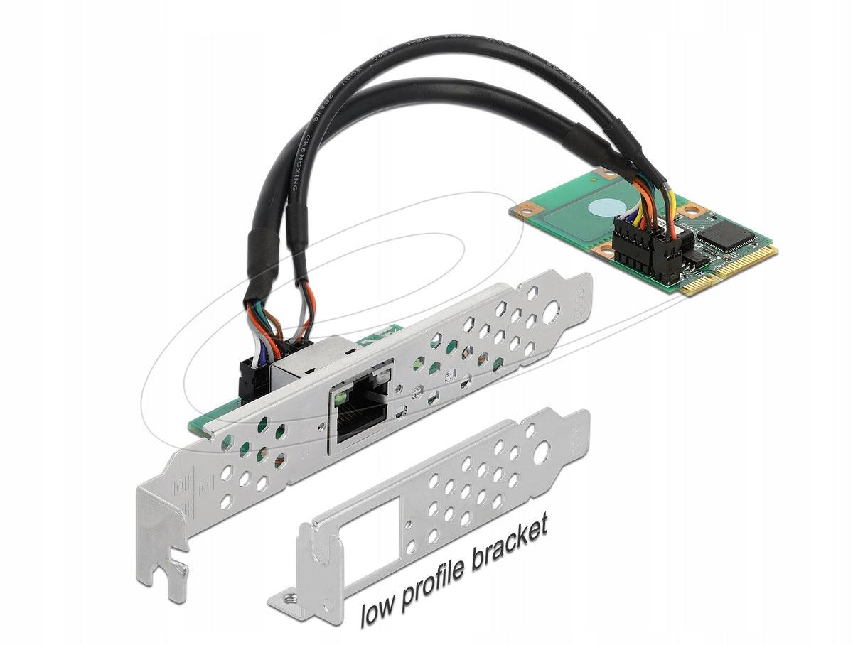 Mini PCIe full size card 1x RJ45 Gigabit LAN Delock 95266
