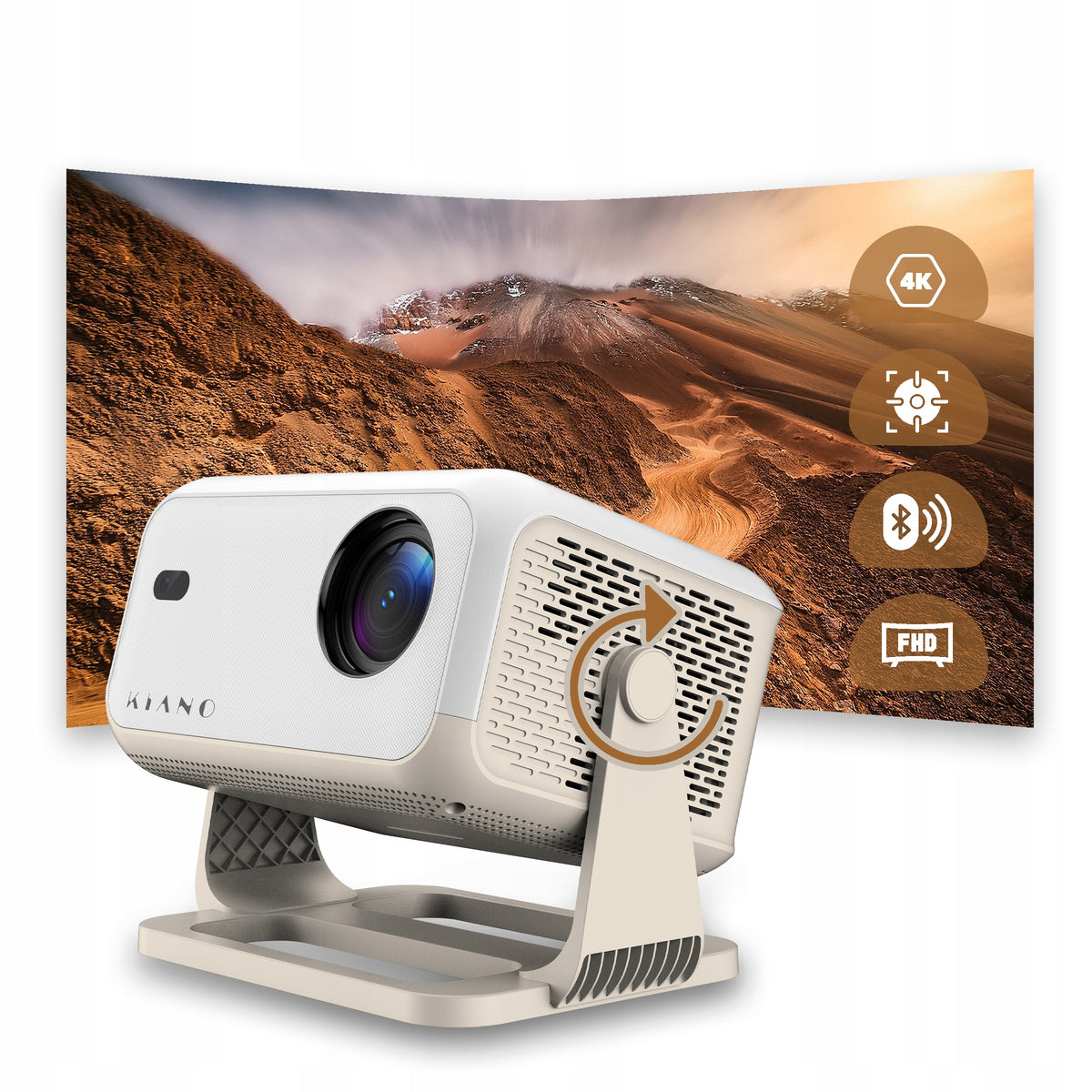 Mini Projector Kiano KVC01 WiFi Android 11 FULL HD 4K Autofocus LED