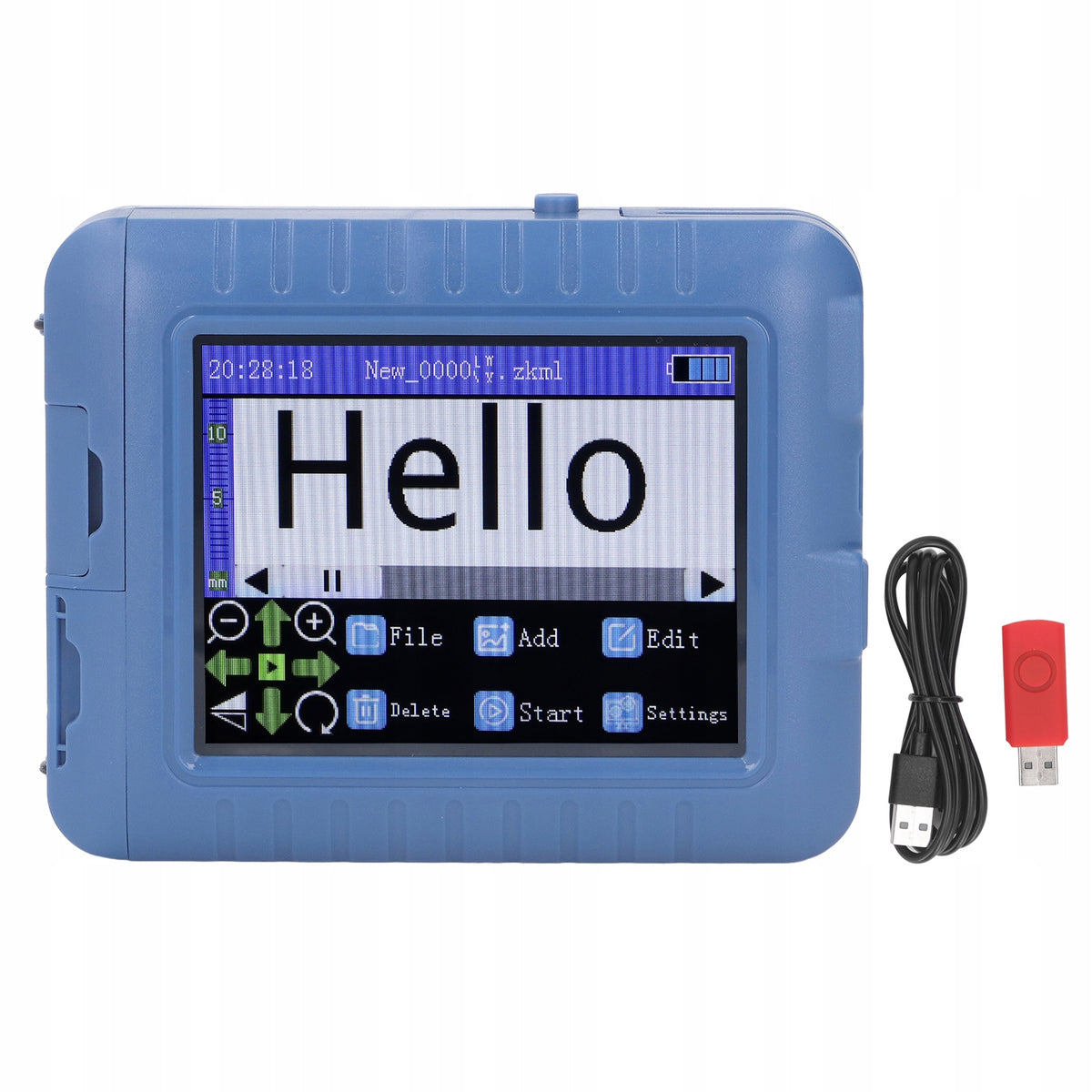 Mini Smart Inkjet Printer 12,7mm 3,5inch Blue 3B