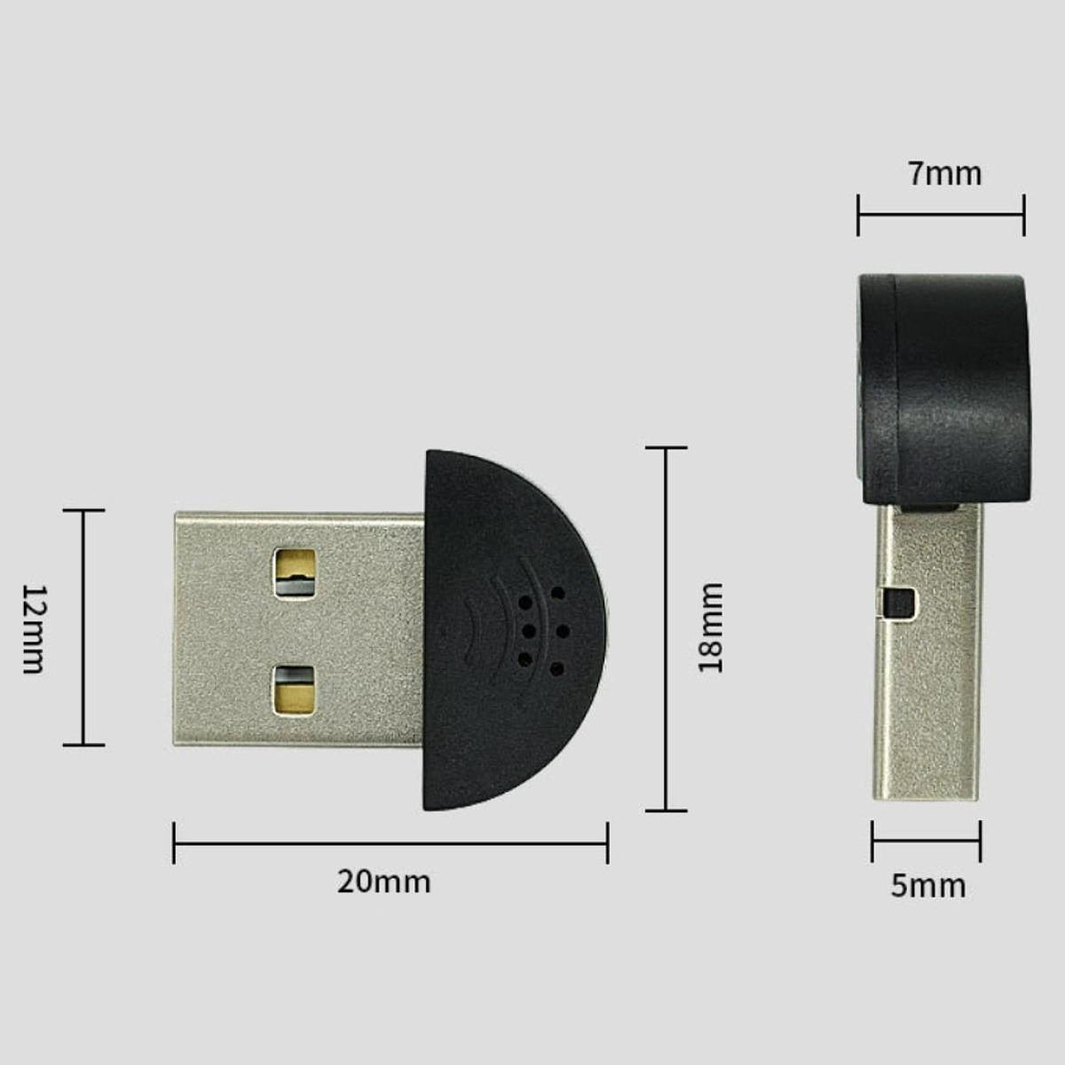 Mini USB Microphone Mic Audio Adapter for Chatting Voice Video Conferencing Packaging status original