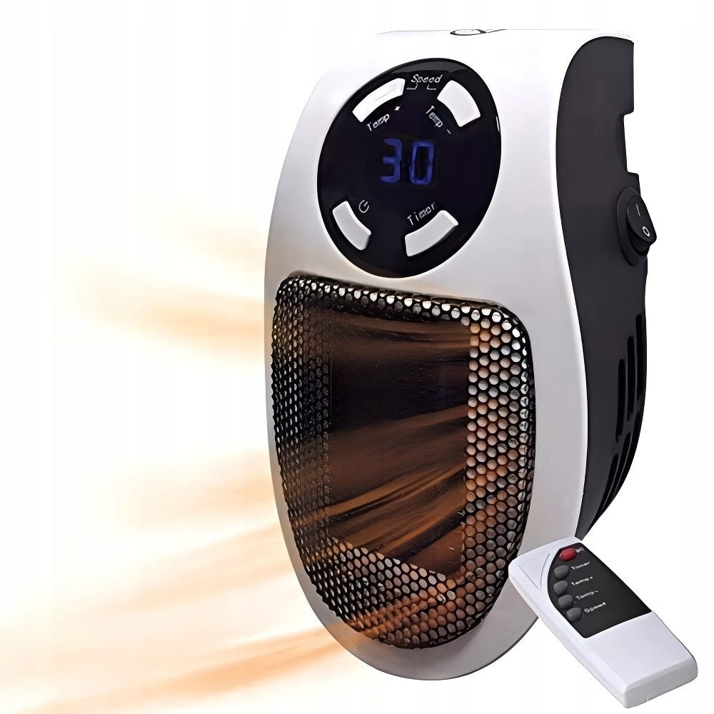 Mini electric heater with remote control – compact and efficient heat source