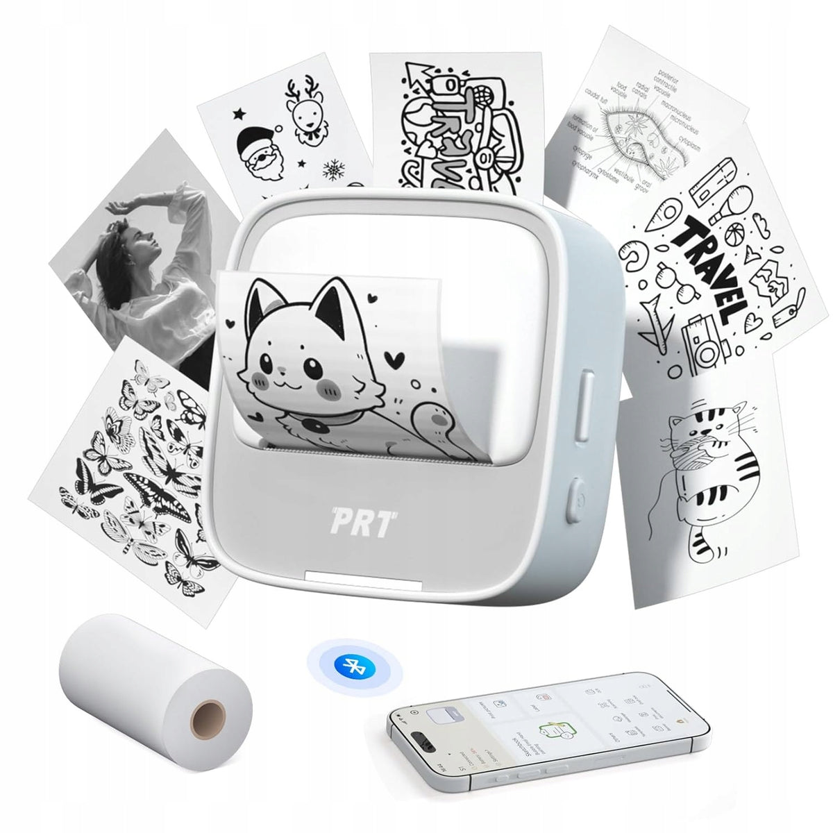 Mini -pocket printer instant portable printing S1