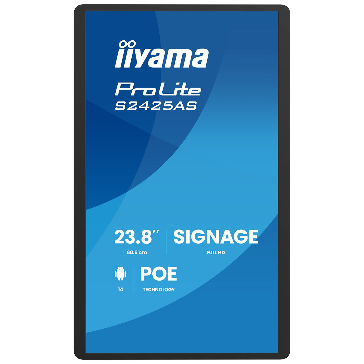 Monitor 24" iiyama ProLite S2425AS-B1P Digital Signage FHD IPS LED Android Packaging status original