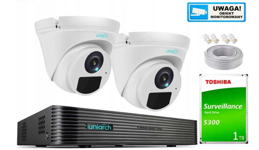 Monitoring Kit 5Mpx 2 Cameras IPC-T125-APF28