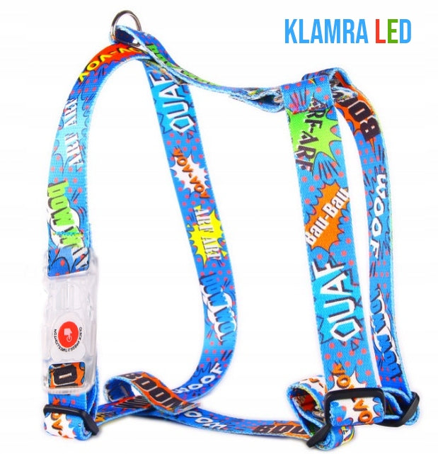 Moon Style LED Harness GUARD - Graffiti Blue - 20 S