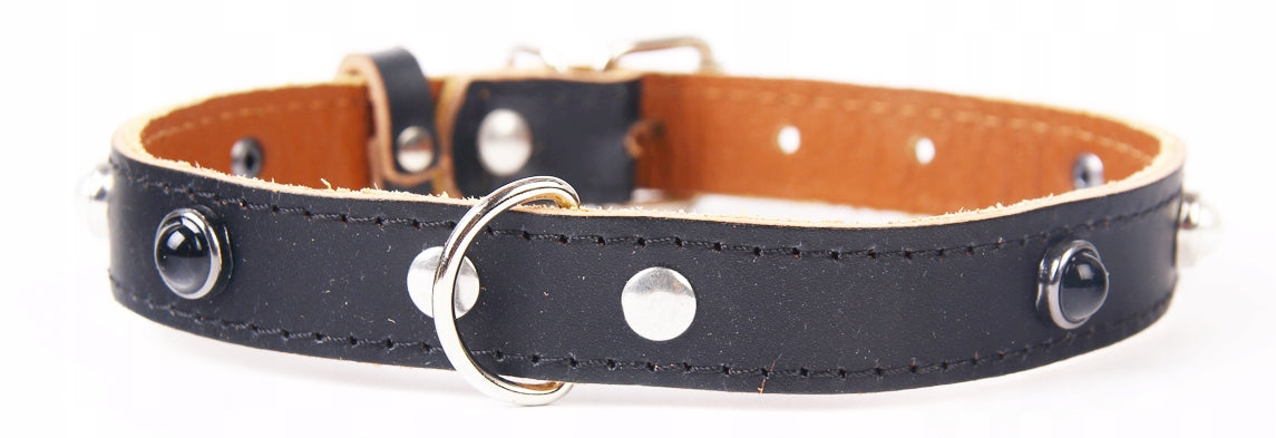Moon Style - Leather collar - LEATHER - 18mm / 44cm