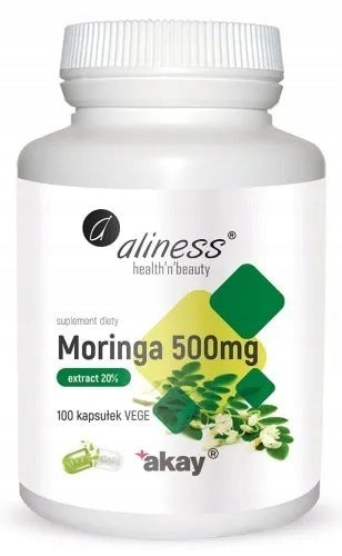 Moringa extract 20% 500mg, 100 capsules