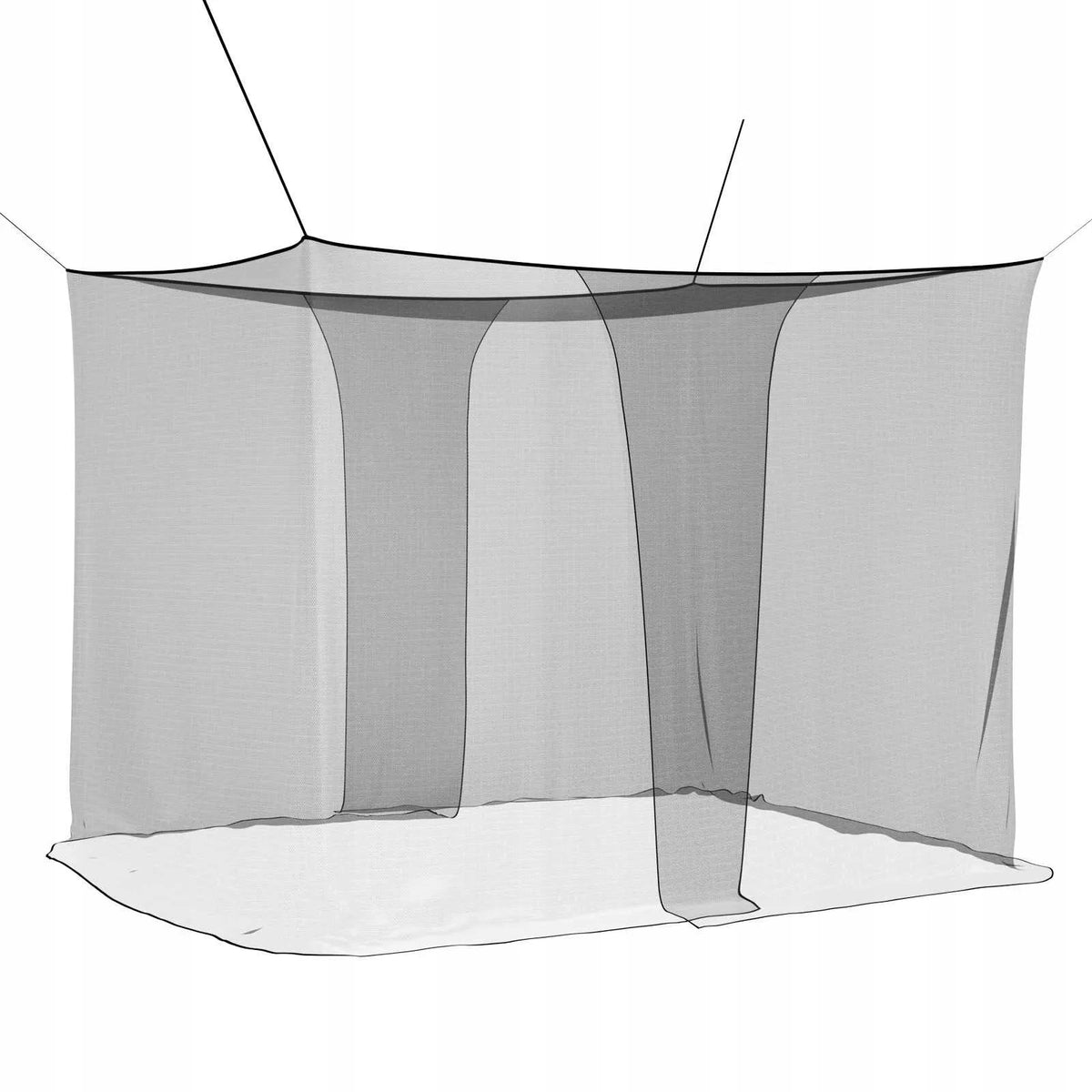 Mosquito net for bed 156 mesh Black Polyester