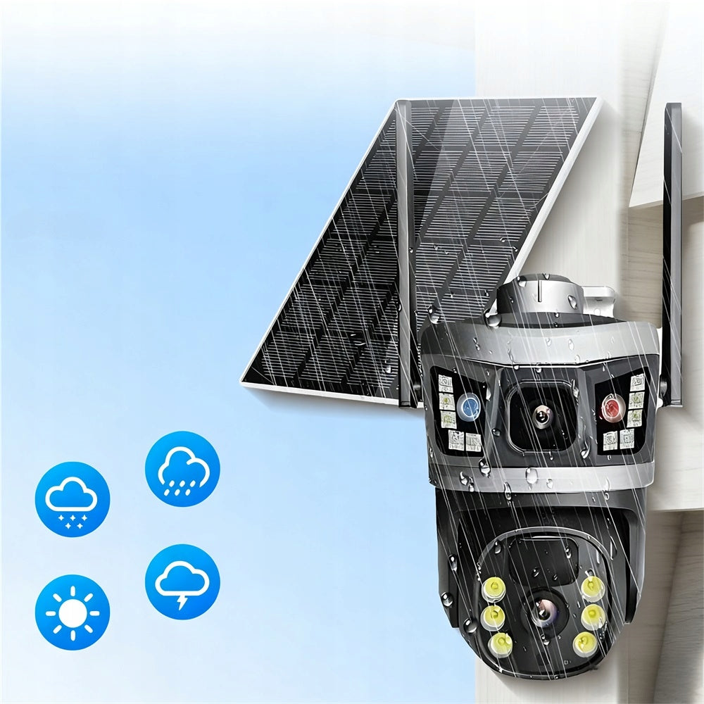 Motion Alarm Solar Camera WIFI 4K 6MP Two Way Outdoor Packaging status original