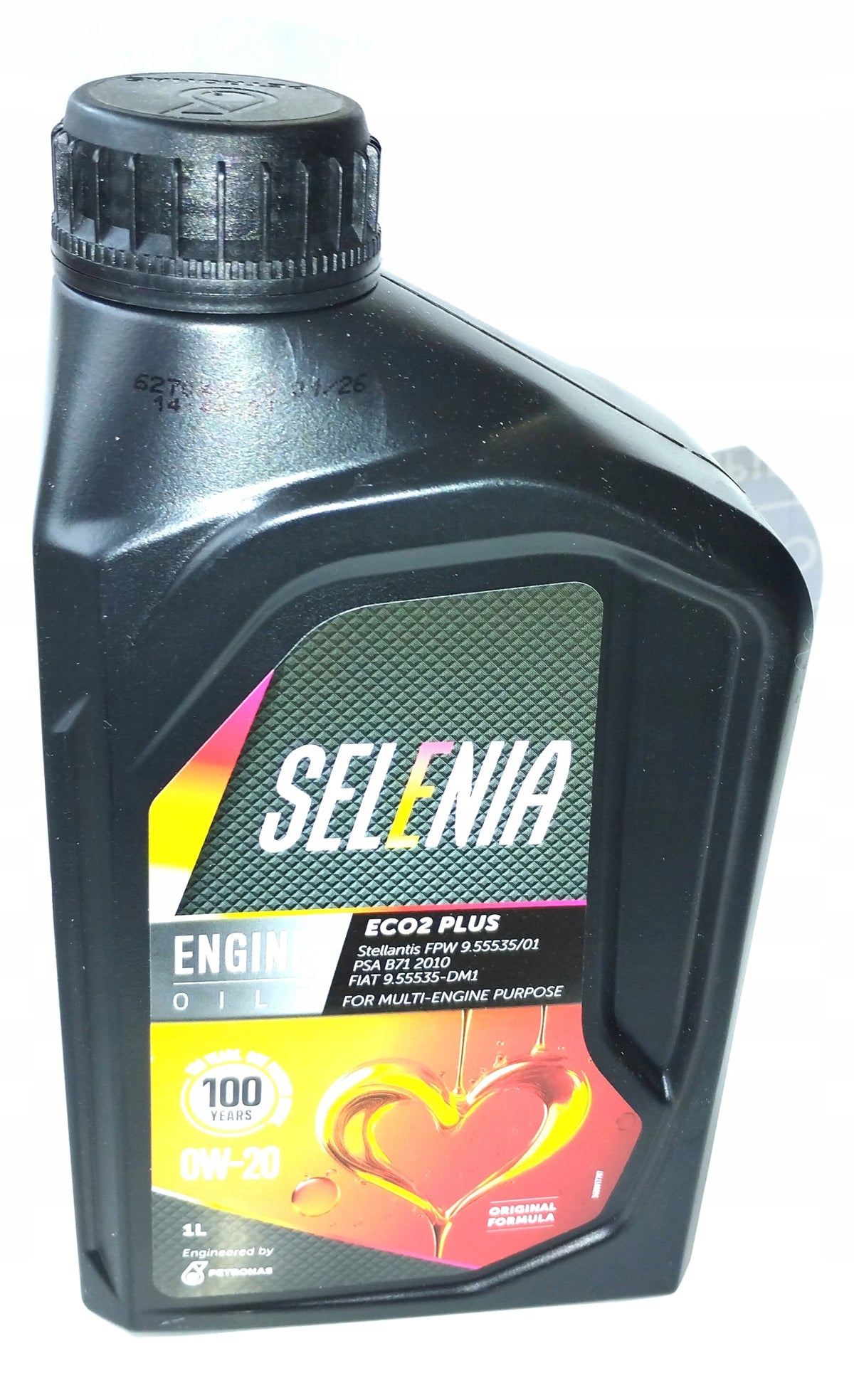 Motor oil synthetic SELENIA 0W20 ECO2 PLUS 1L