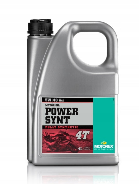 Motorex Power Synt 5W40 4L Motorcycle Oil 100% Synthetic