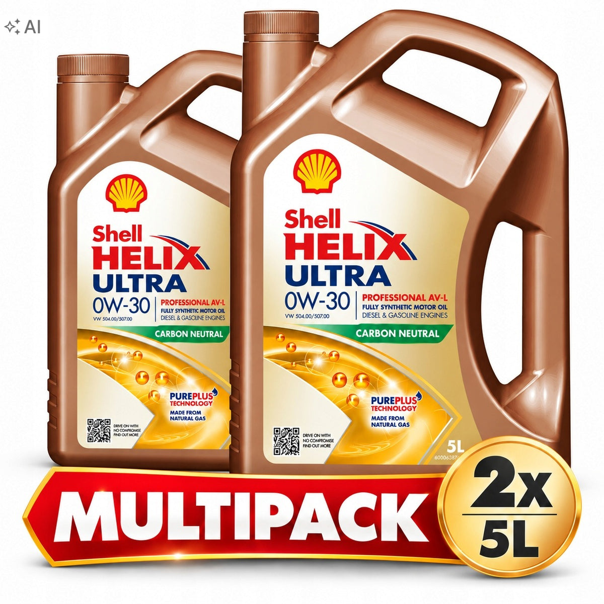 Motorový olej Shell 5 l 0W-30 MULTIPACK