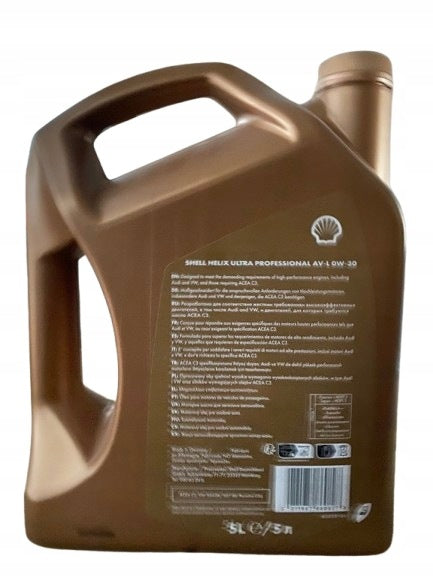 Motorový olej Shell Helix Ultra Professional AV-L 0W-30 5L Manufacturer code 550074740