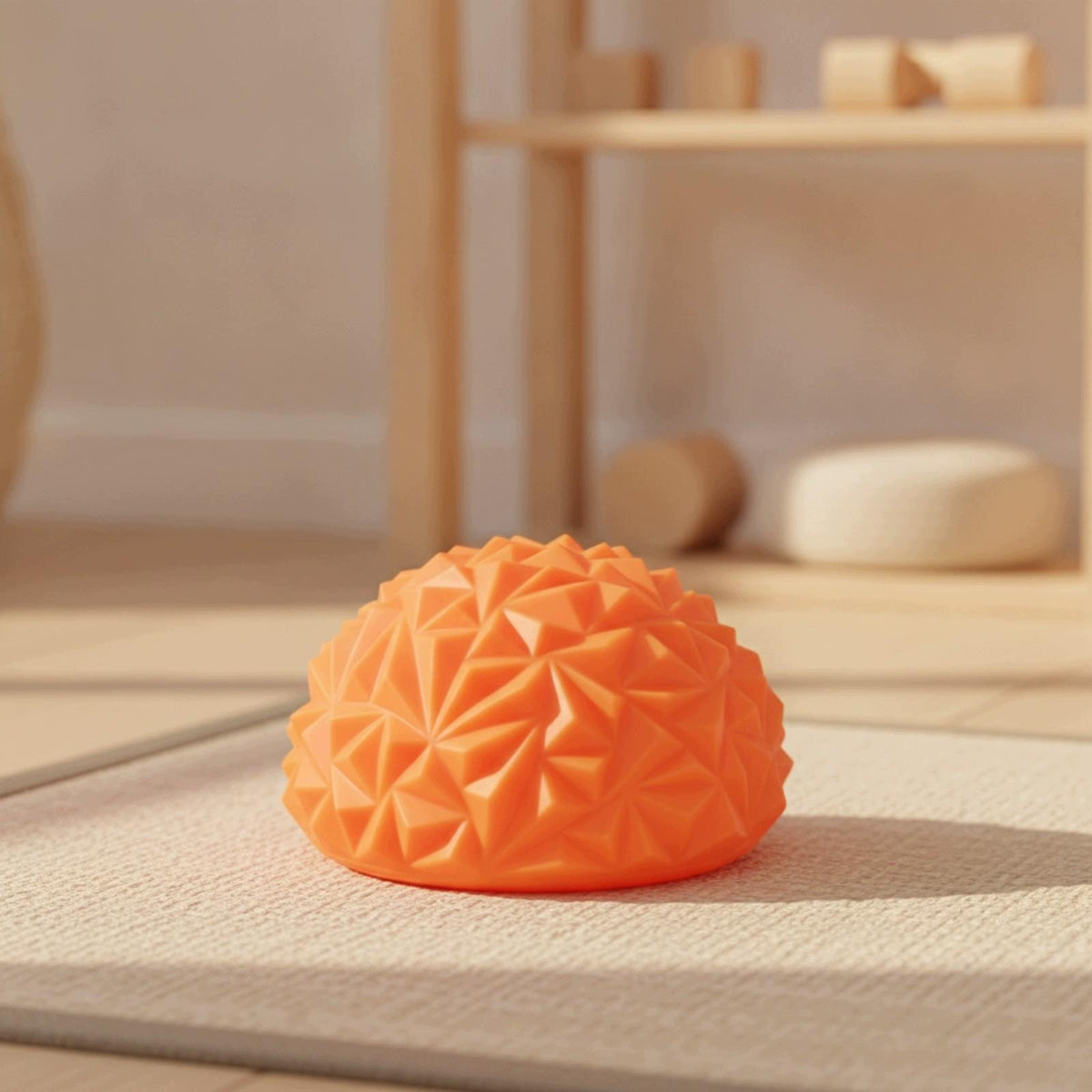 Multi Functional Half Stability Ball | space saving Saving Design, Rose Red Packaging status original