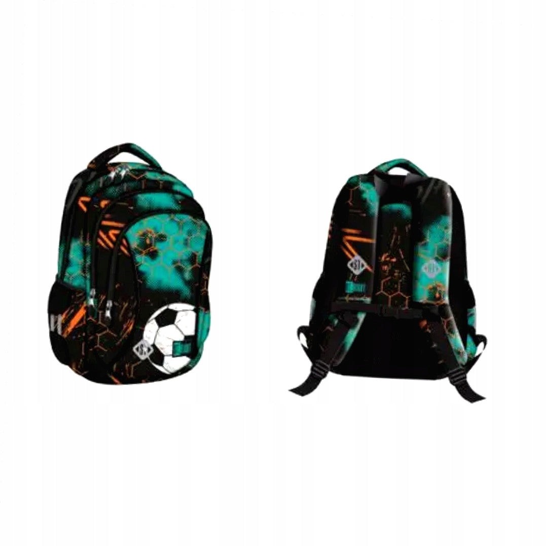 Multi-chamber school backpack St. Majewski multicolor 20 l