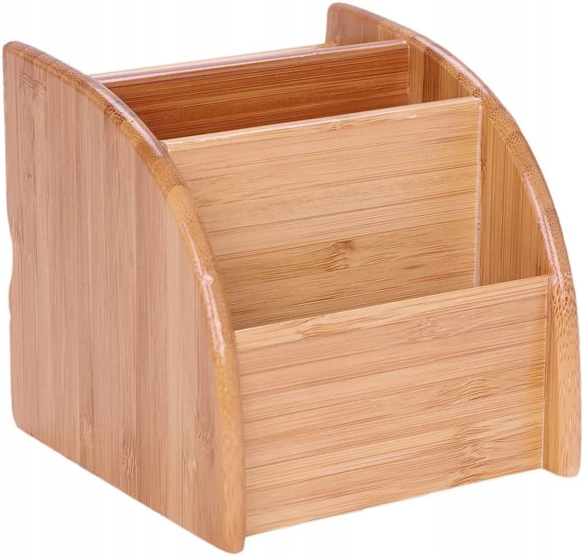 Multifunctional office organizer in bamboo g Color white