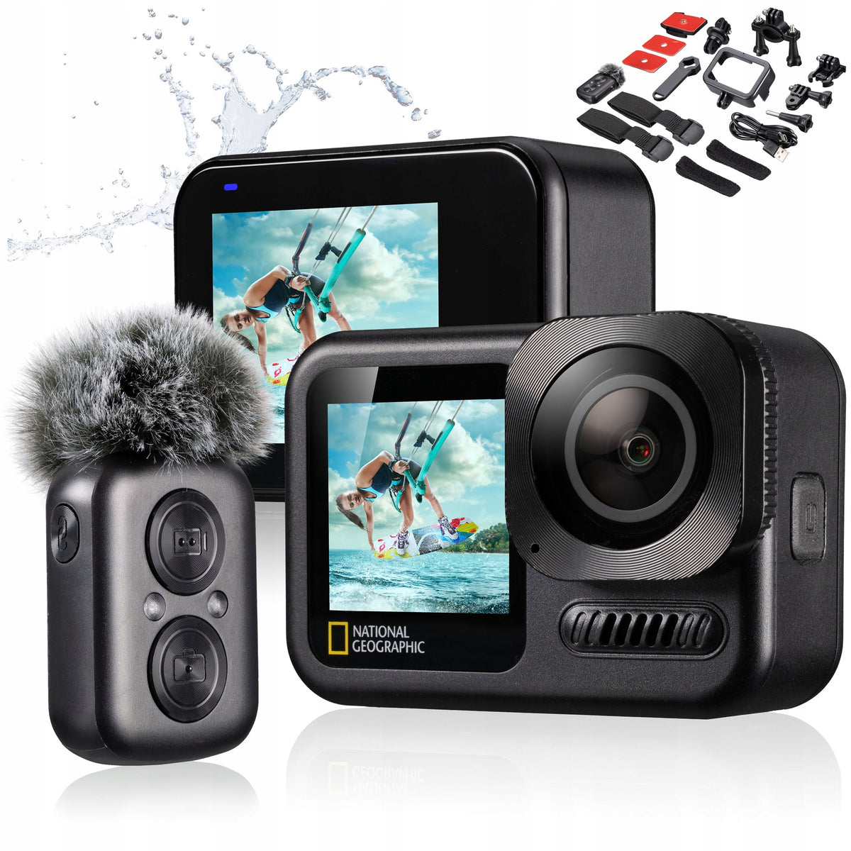 NATIONAL GEOGRAPHIC 4K UHD 60fps WiFi Action Camera Explorer 7