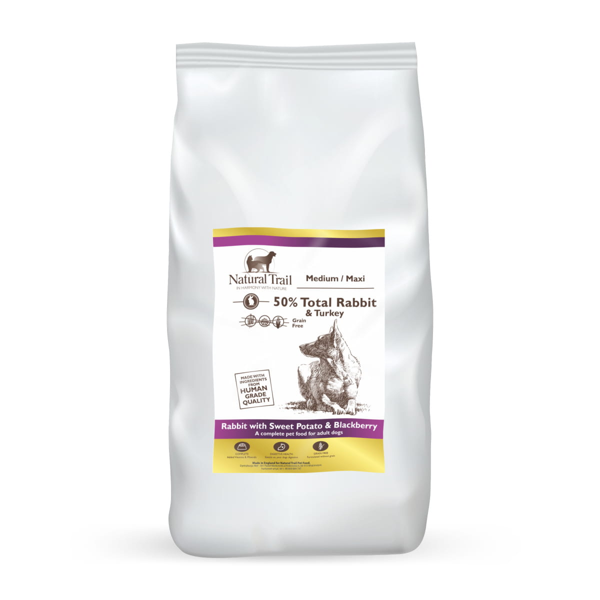 NATURAL TRAIL Medium Maxi Breed Rabbit 2kg rabbit