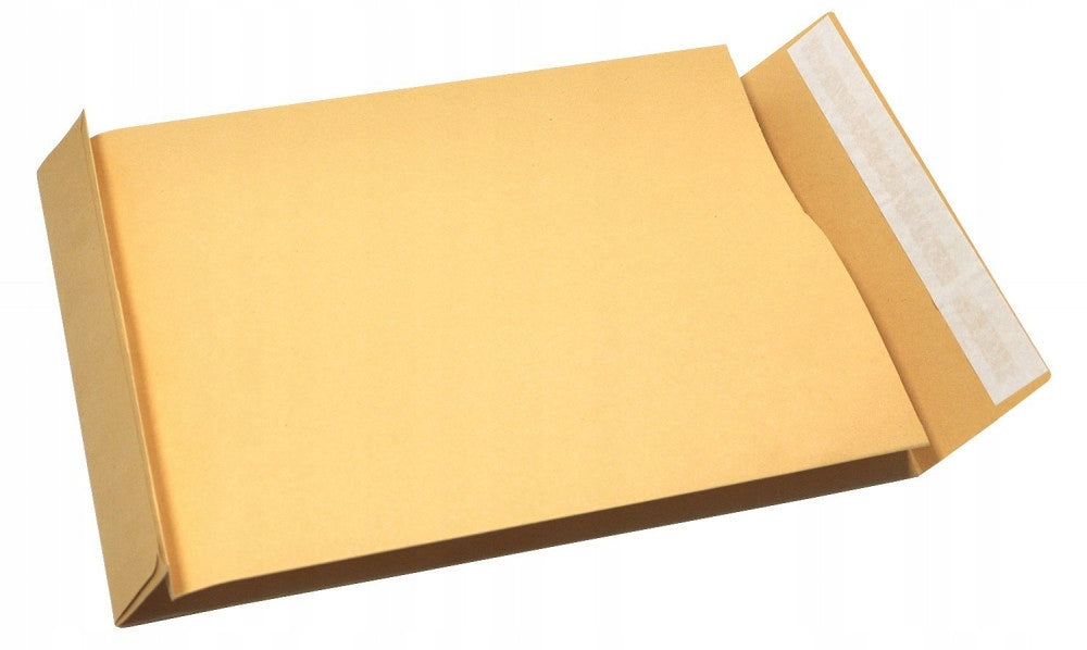 NC B5 Expandable Envelope with HK Strap 10pcs Brown