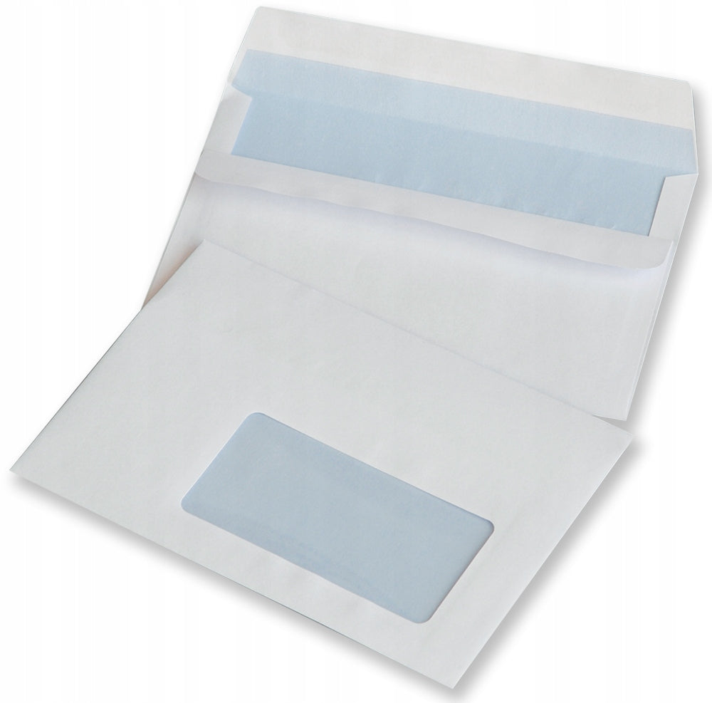 NC Standard Envelope, C6, Self-Adhesive SK, Right Window, 2000 Pieces, White