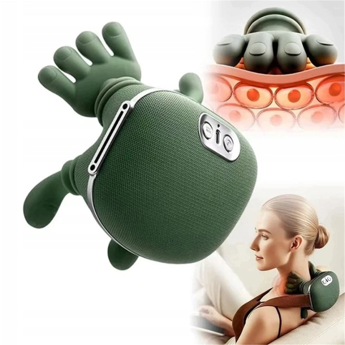 NECK MASSAGER MULTI-HEAD KNEADING MASSAGE 4D WIRELESS HEATED Packaging status original