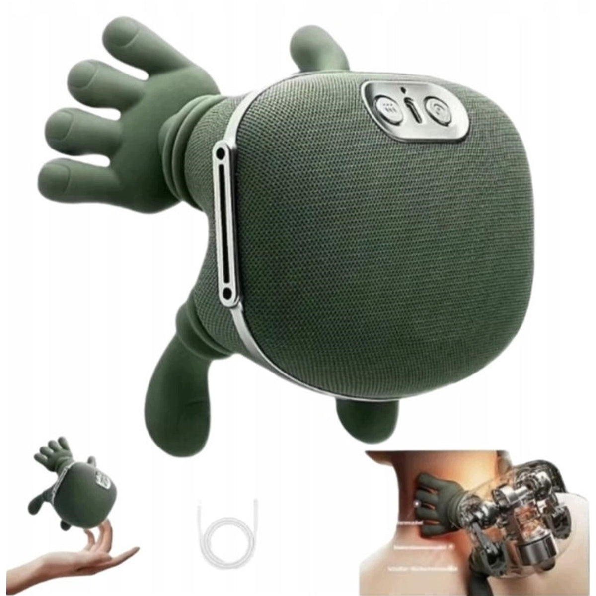 NECK MASSAGER MULTI-HEAD KNEADING MASSAGE 4D WIRELESS HEATED