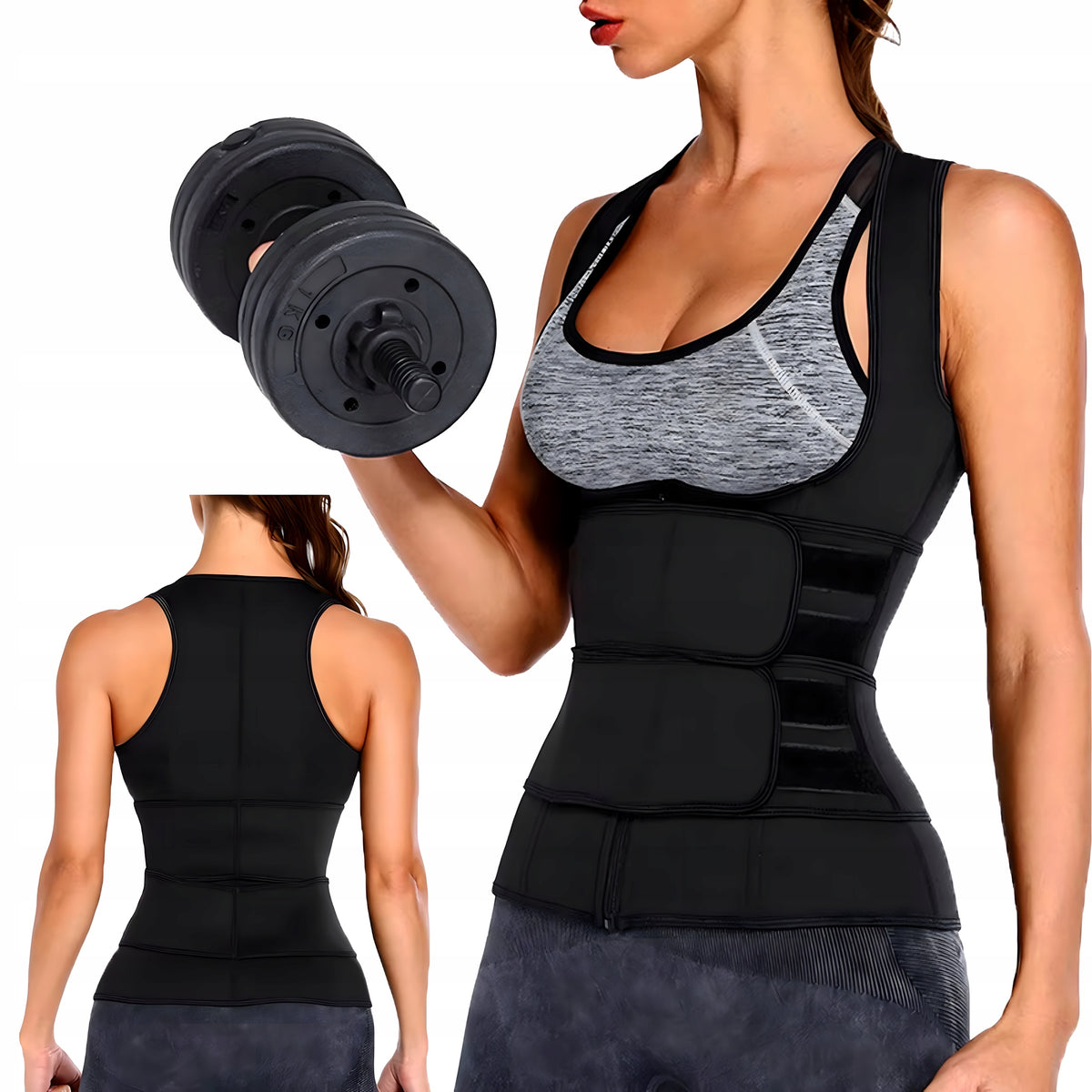 NEOPRENE FITNESS VEST WOMEN SLIMMING SPORTS TRAINING M