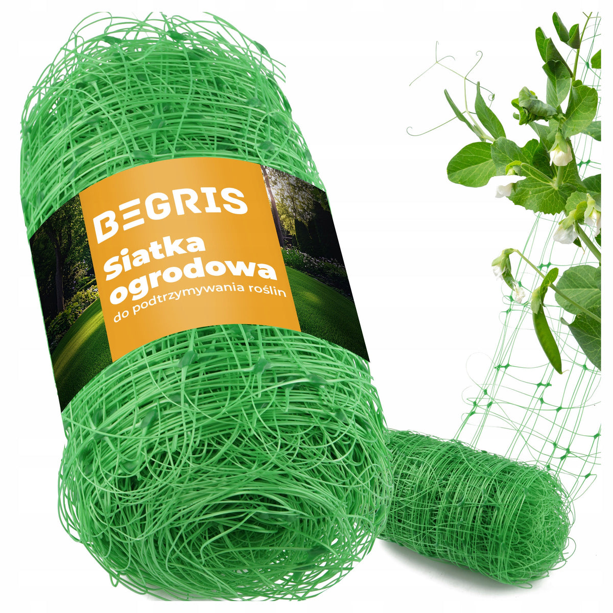 NET SUPPORT VEGETABLES CLIMBING PLANTS 2X20M 15X17CM 8G/M2 FOR SUPPORT