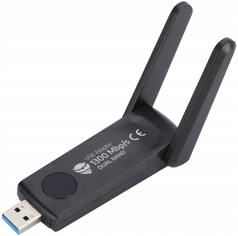 NETWORK ADAPTER WI-FI 5 USB ADAPTER 3.0 1300 Mbps 2 ANTENNAS Packaging status original