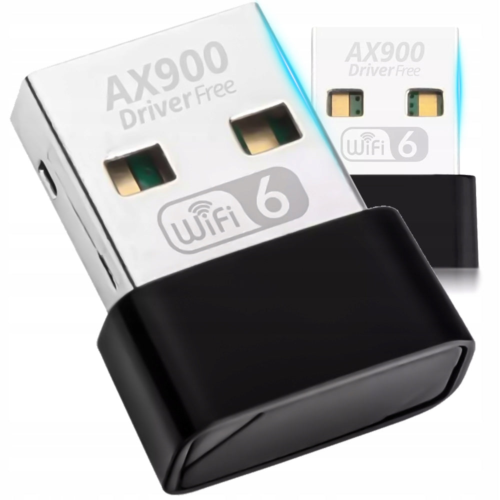 NETWORK ADAPTER WiFi 6 USB 900 MBPS DUALBAND 5.8 2.4 GHZ NANO WPA3