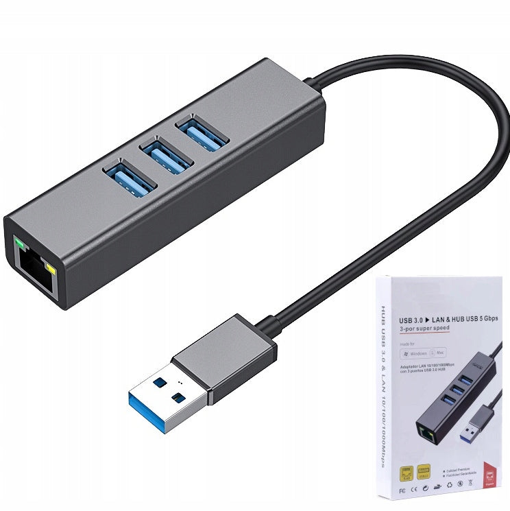 NETWORK CARD HUB USB 3.0 GIGABIT LAN 1GB/s RJ45