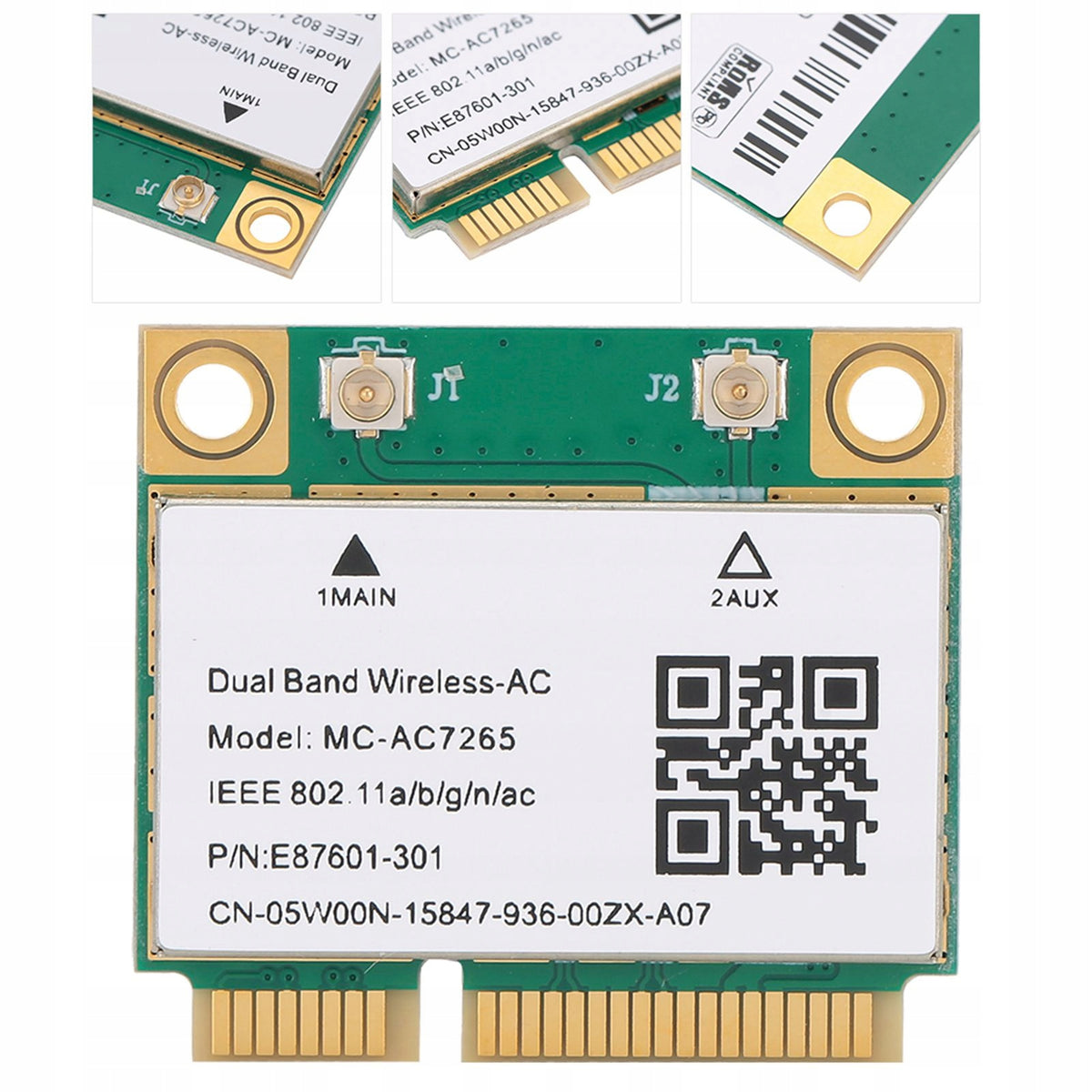 NETWORK CARD MC-AC7265 PCI-E 2.4G 300 MBPS 5G 867MBPS