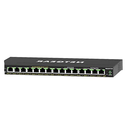 NETWORK SWITCH 16 PORTS GIGABIT ETHERNET POE MANAGED METAL