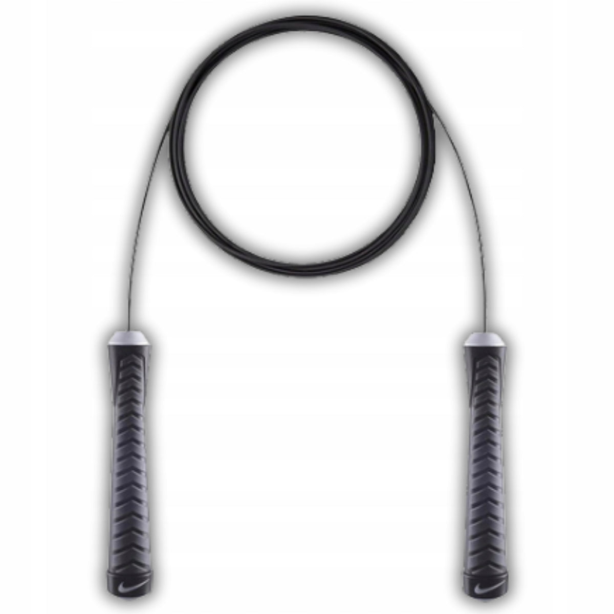 NIKE SPEED ROPE JUMP ROPE TRAINING ADJUSTABLE GYM BOXING BLACK