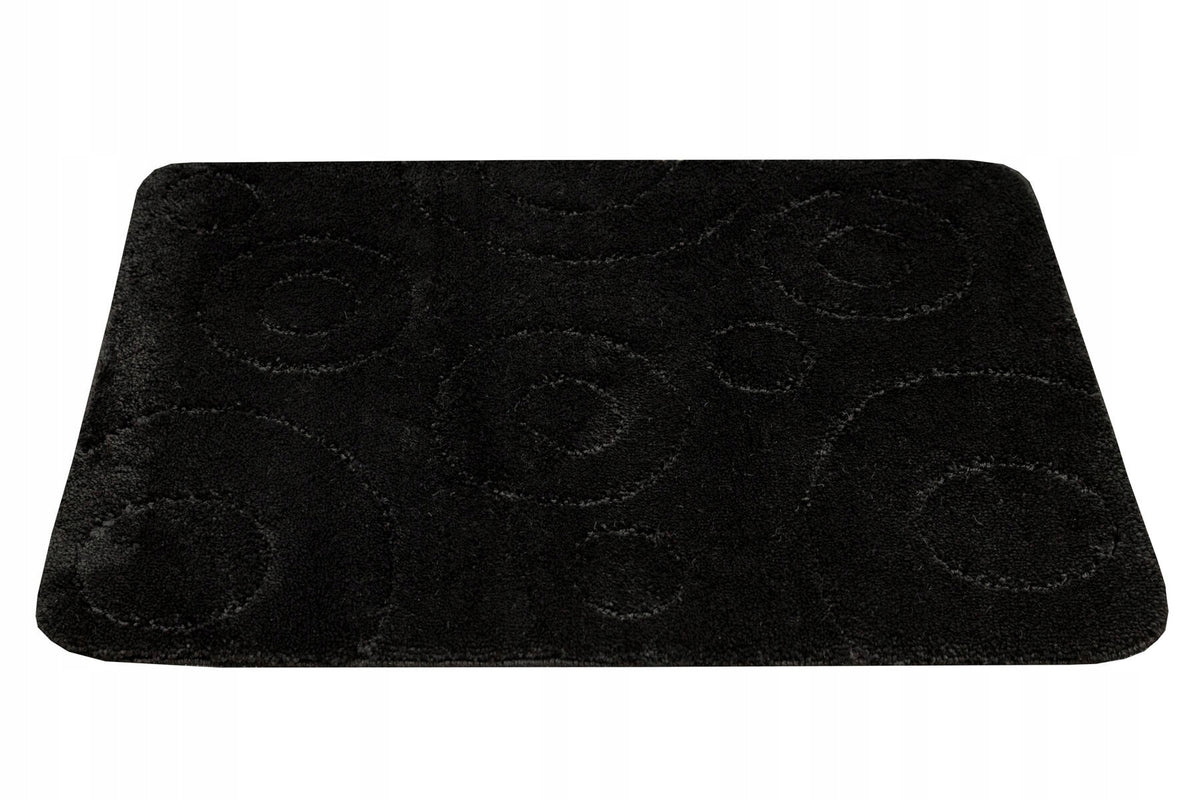 NON-SLIP BATHROOM RUG FOR TOILET BLACK MAT GALAXY 80x150 cm
