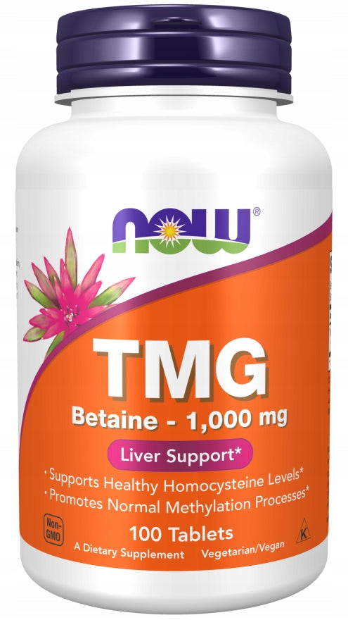NOW Foods TMG 1000mg BETAINE DETOX METHYLATION 100t