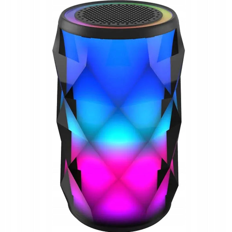 NUBI T11 Portable Speaker, Bluetooth, LED Light, Black