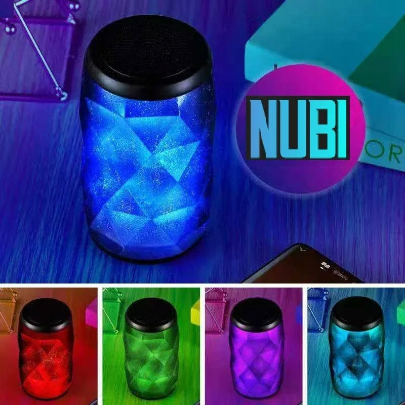 NUBI T11 Portable Speaker, Bluetooth, LED Light, Blue Brand Kooltech