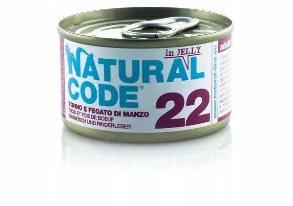 Natural Code Cat 22 Tuna with Beef Liver 85g