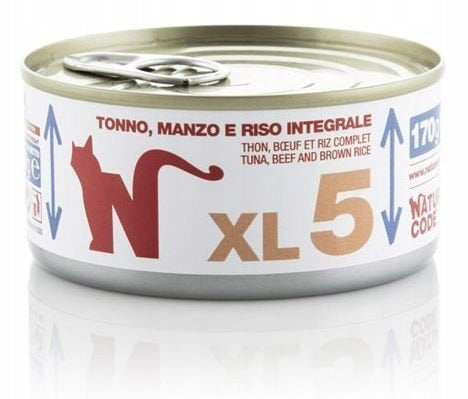 Natural Code Cat XL 5 Tuna with Beef 170g