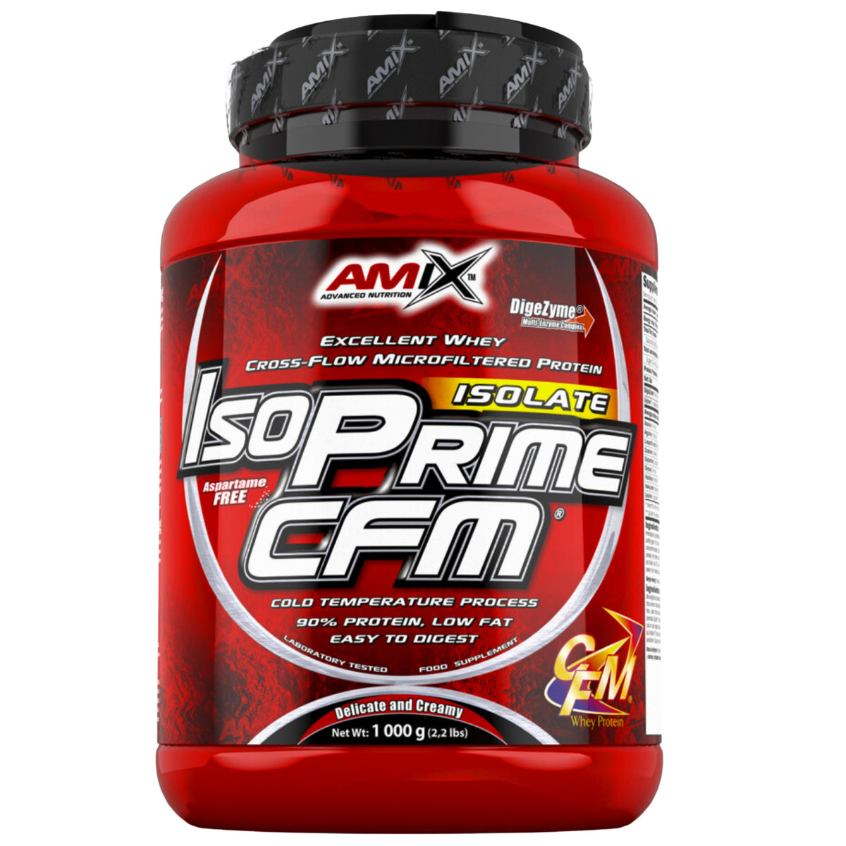 Natural Whey Isolate 90% AMIX ISOPRIME CFM 1kg WPI Protein Conditioner